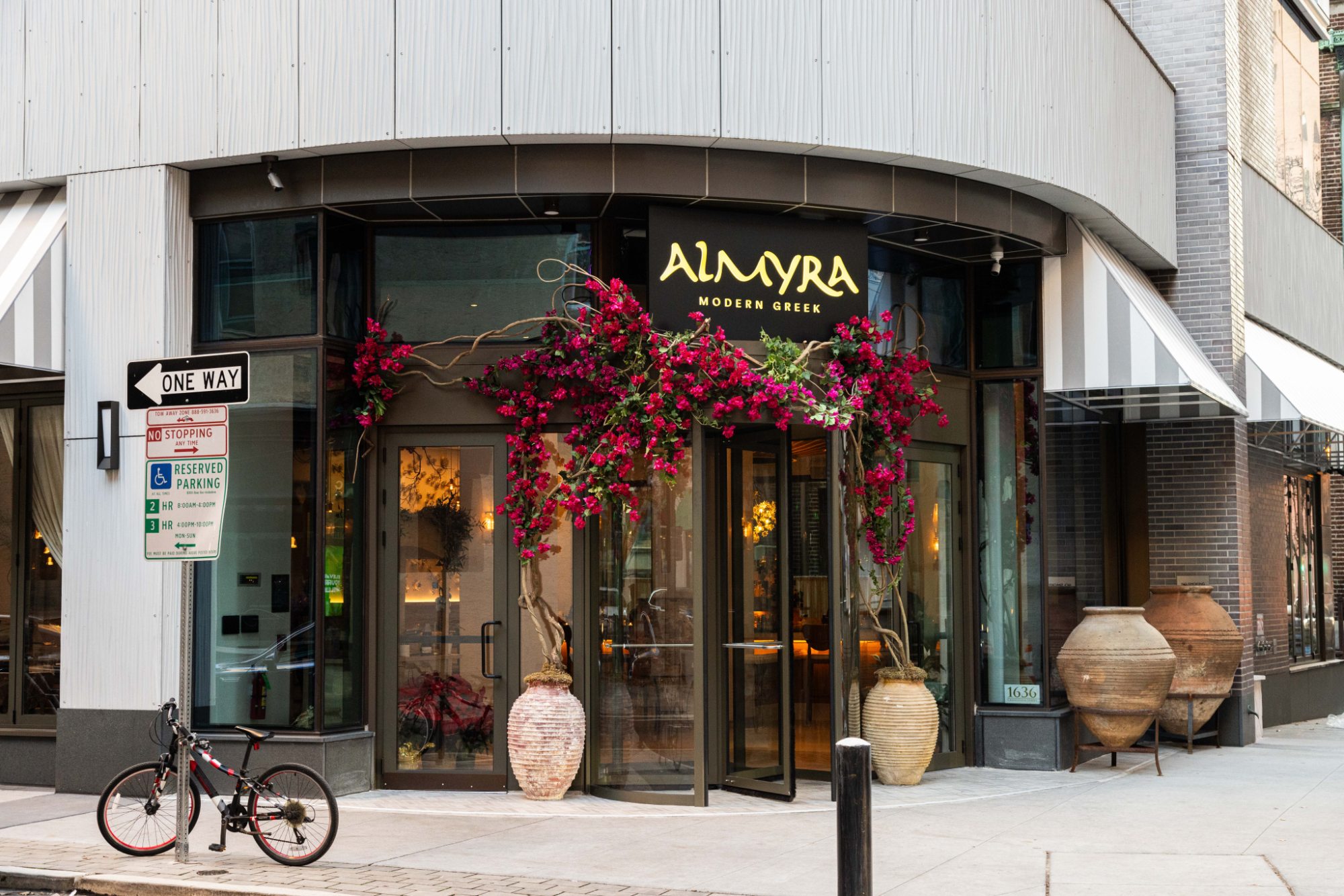 exterior shot of Almyra Restaurant in Philadelphia, PA