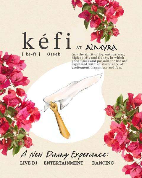 introducing kefi party at almyra